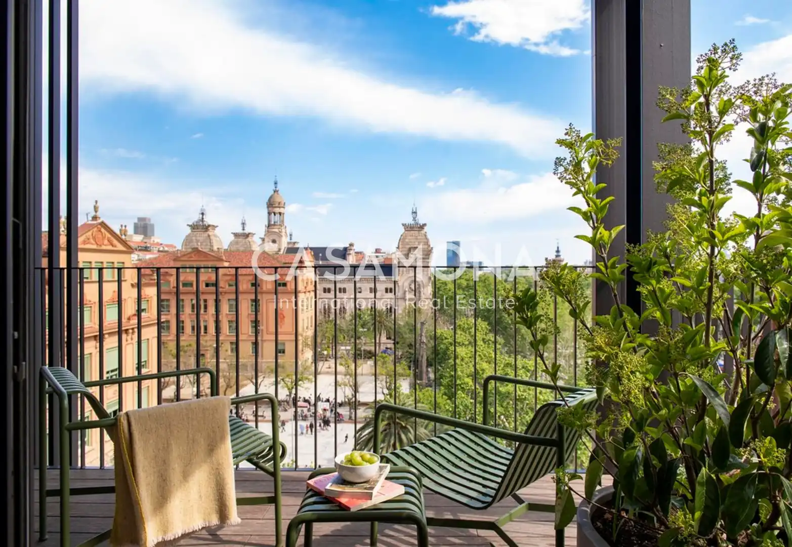 Terraza de Apartamento de alquiler en Barcelona con Aire acondicionado, Terraza y Internet
