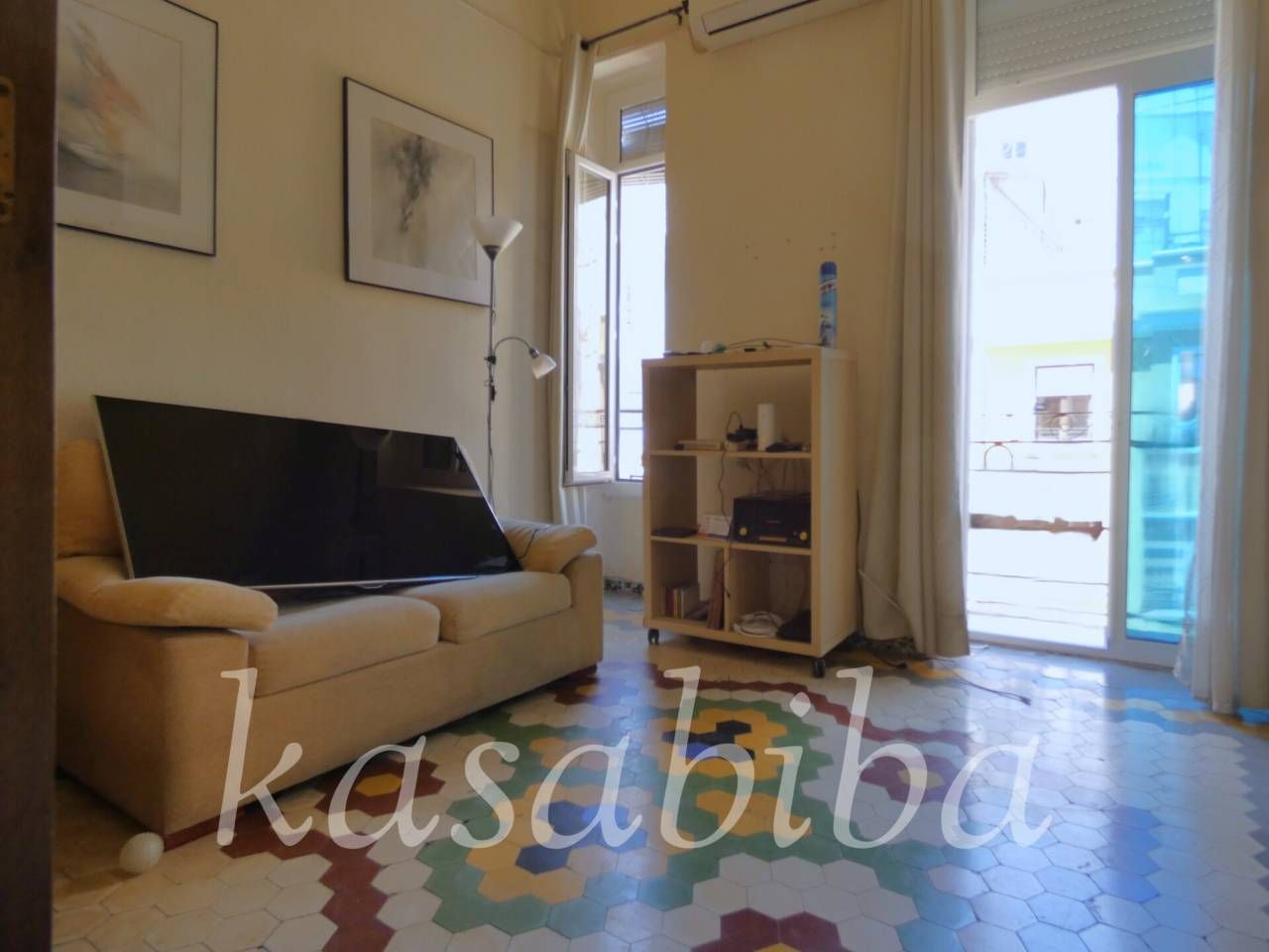 Living room of Flat for sale in  Valencia Capital  with Air Conditioner and Balcony