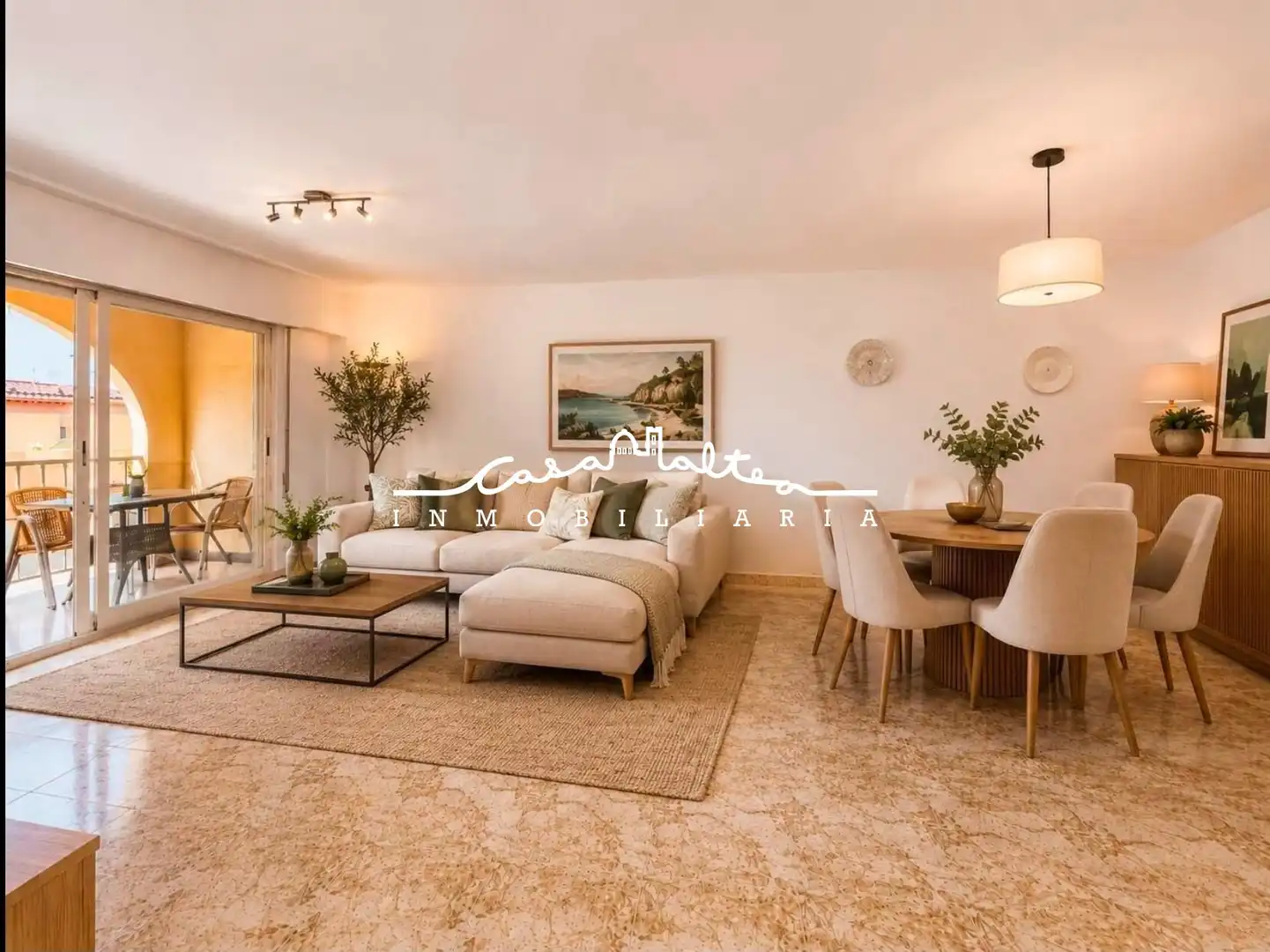 Living room of Attic for sale in Polop  with Air Conditioner, Terrace and Furnished