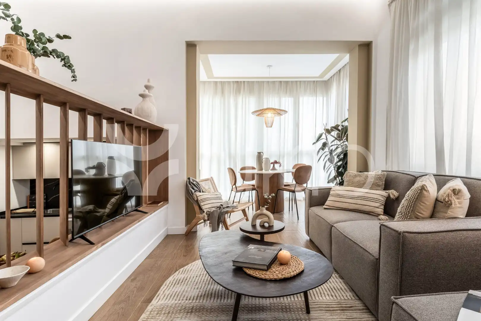 Sala d'estar de Apartament de lloguer en Madrid amb Aire condicionat, Moblat i Forn