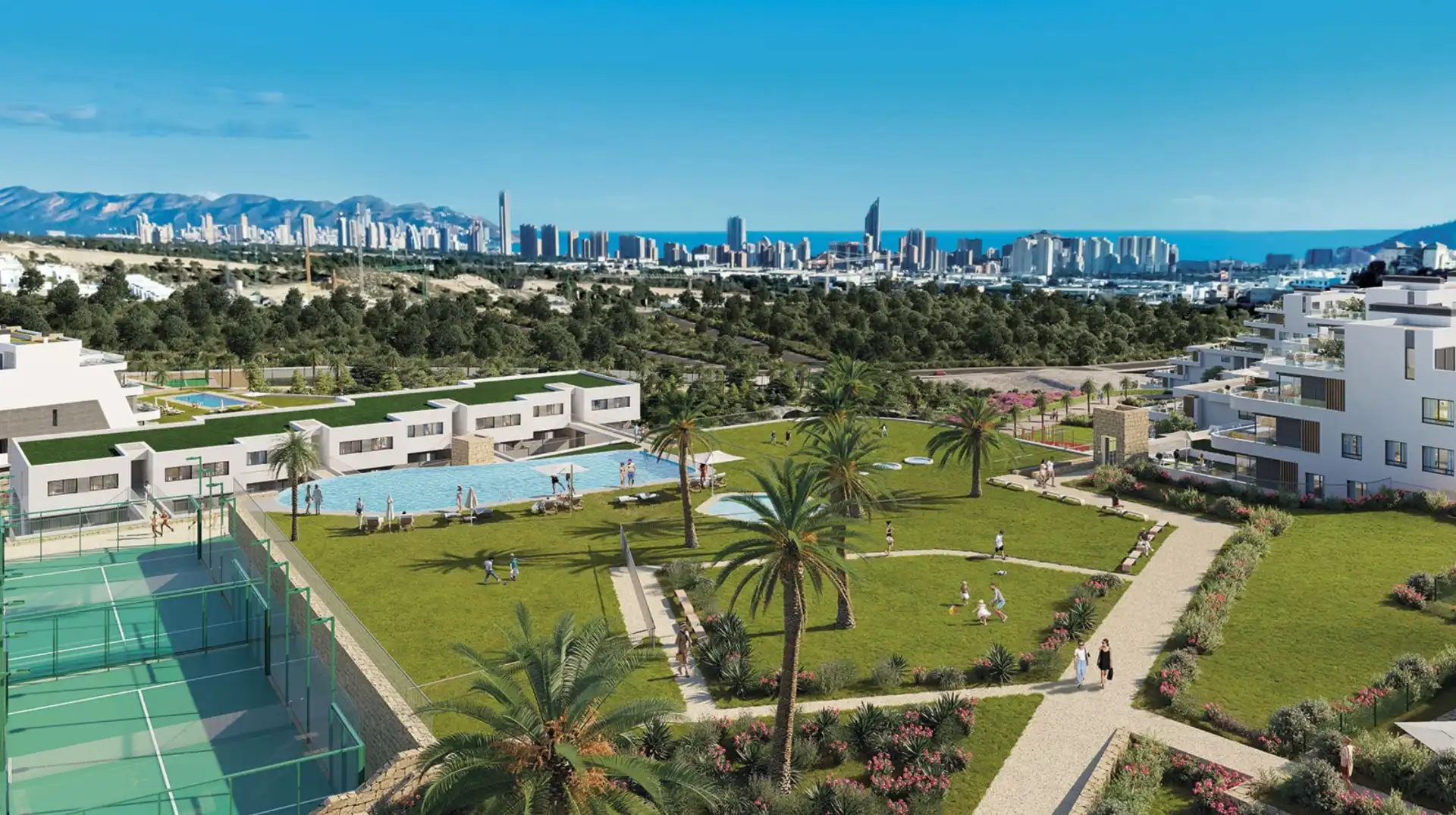 Garten von Maisonette zum Verkauf in La Nucia mit Klimaanlage, Privatgarten und Terrasse