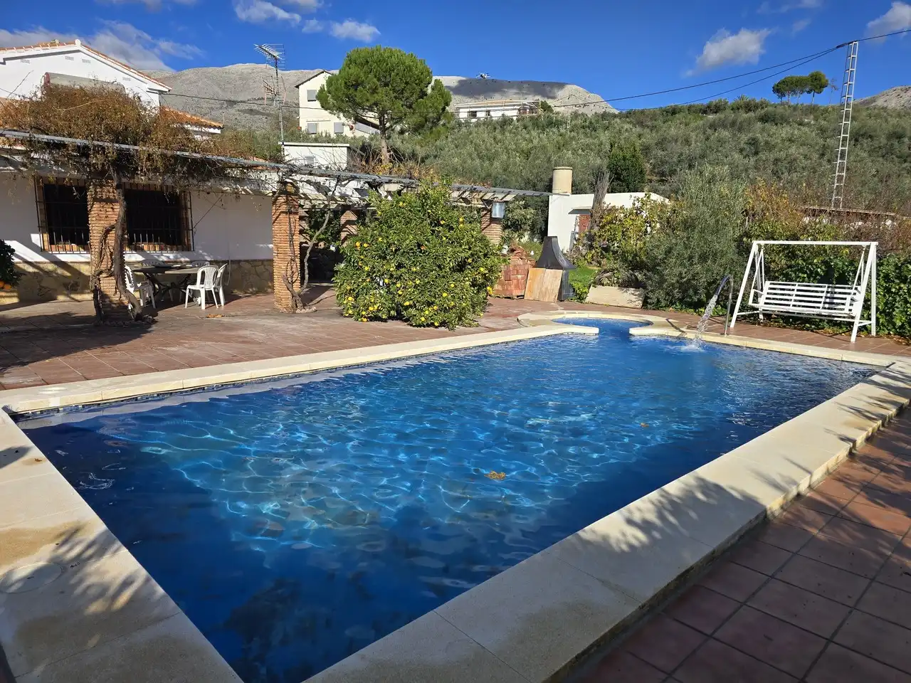 Piscina de Casa o chalet en venta en Periana con Aire acondicionado, Terraza y Piscina