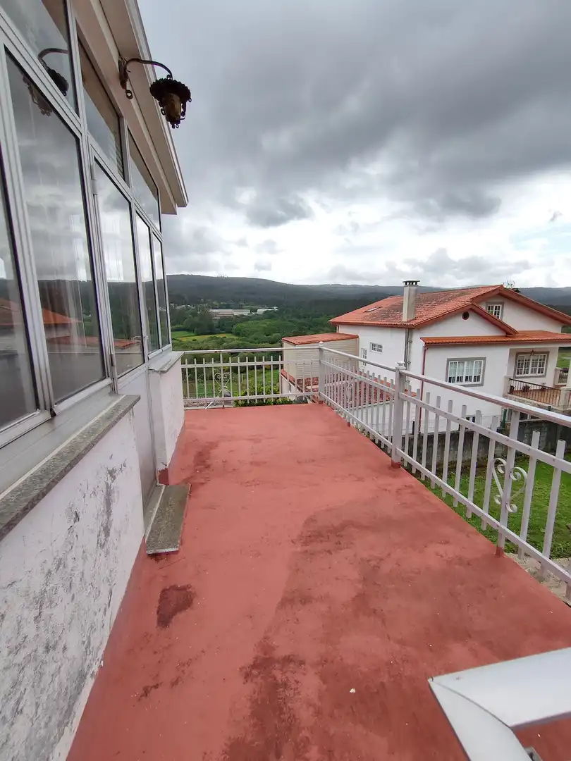 Terraza de Casa o chalet en venta en Lousame con Jardín privado, Trastero y Amueblado
