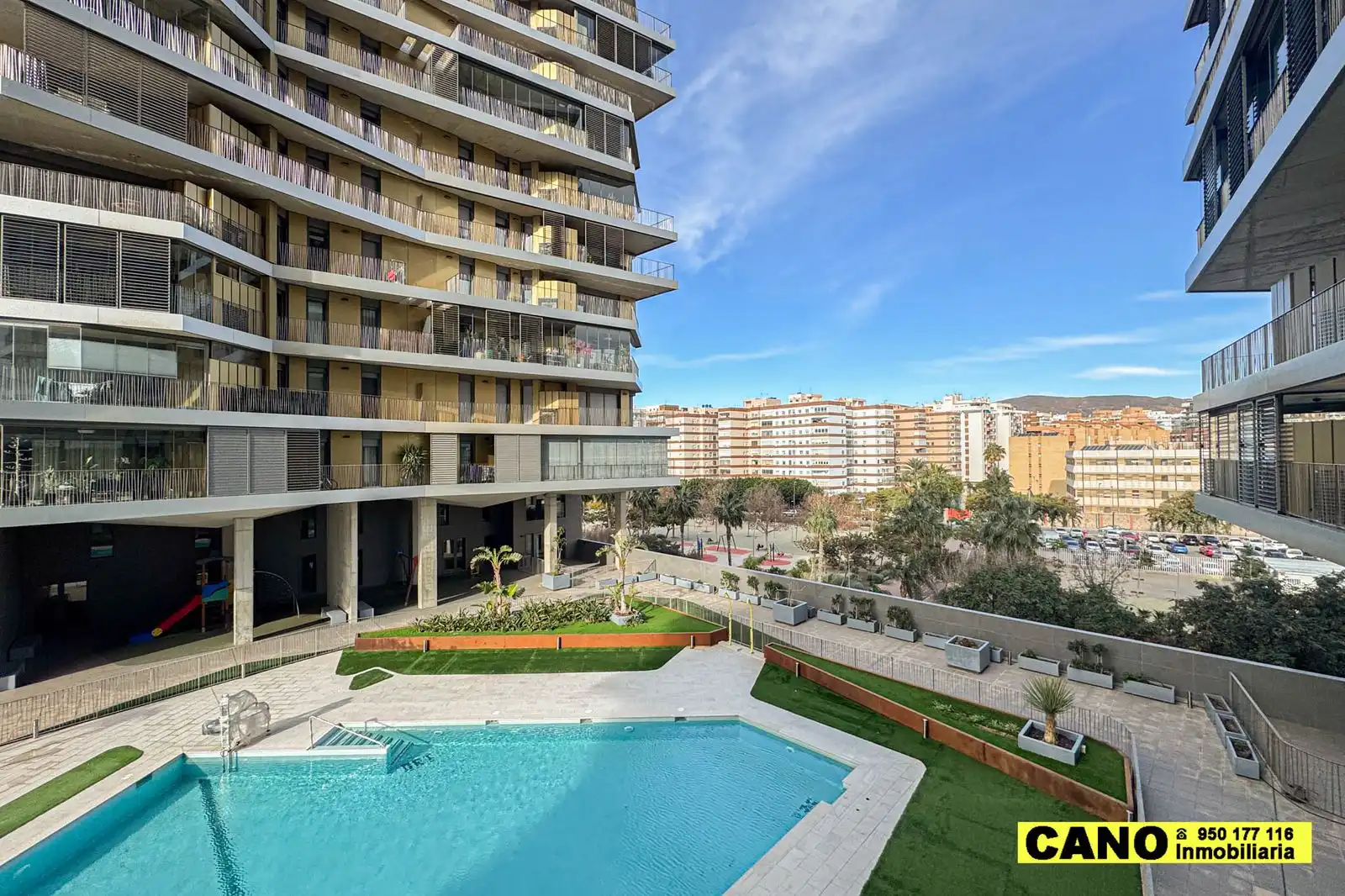 Swimming pool of Flat for sale in Almería  with Terrace, Storage room and Swimming Pool