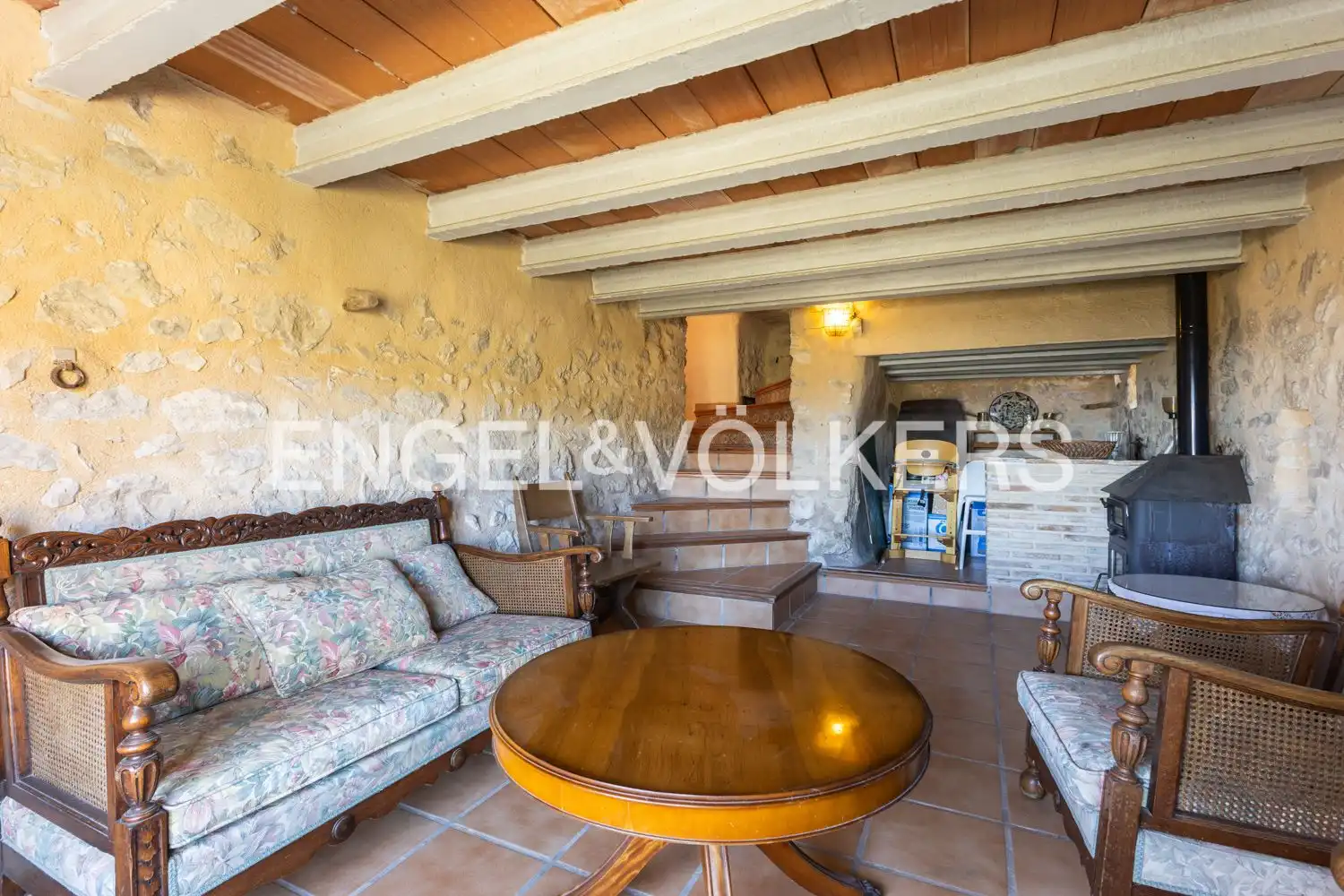 Sala de estar de Casa o chalet en venta en La Vall de Laguar con Calefacción, Jardín privado y Terraza