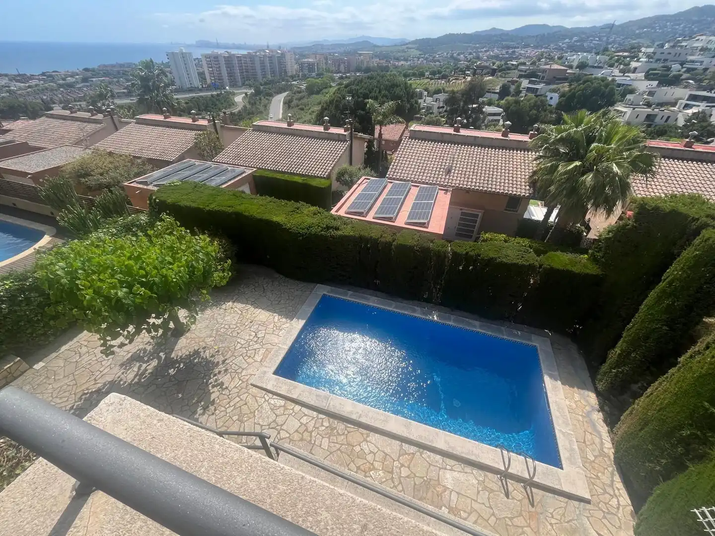 Swimming pool of Houses for sale in Teià  with Air Conditioner, Heating and Terrace