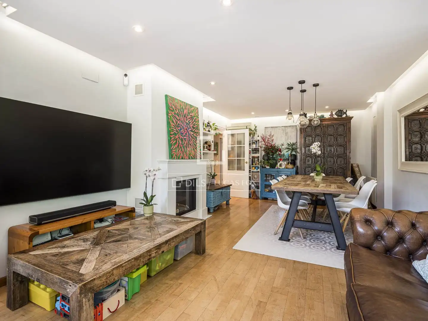 Sala de estar de Piso en venta en Sant Cugat del Vallès con Aire acondicionado, Calefacción y Terraza
