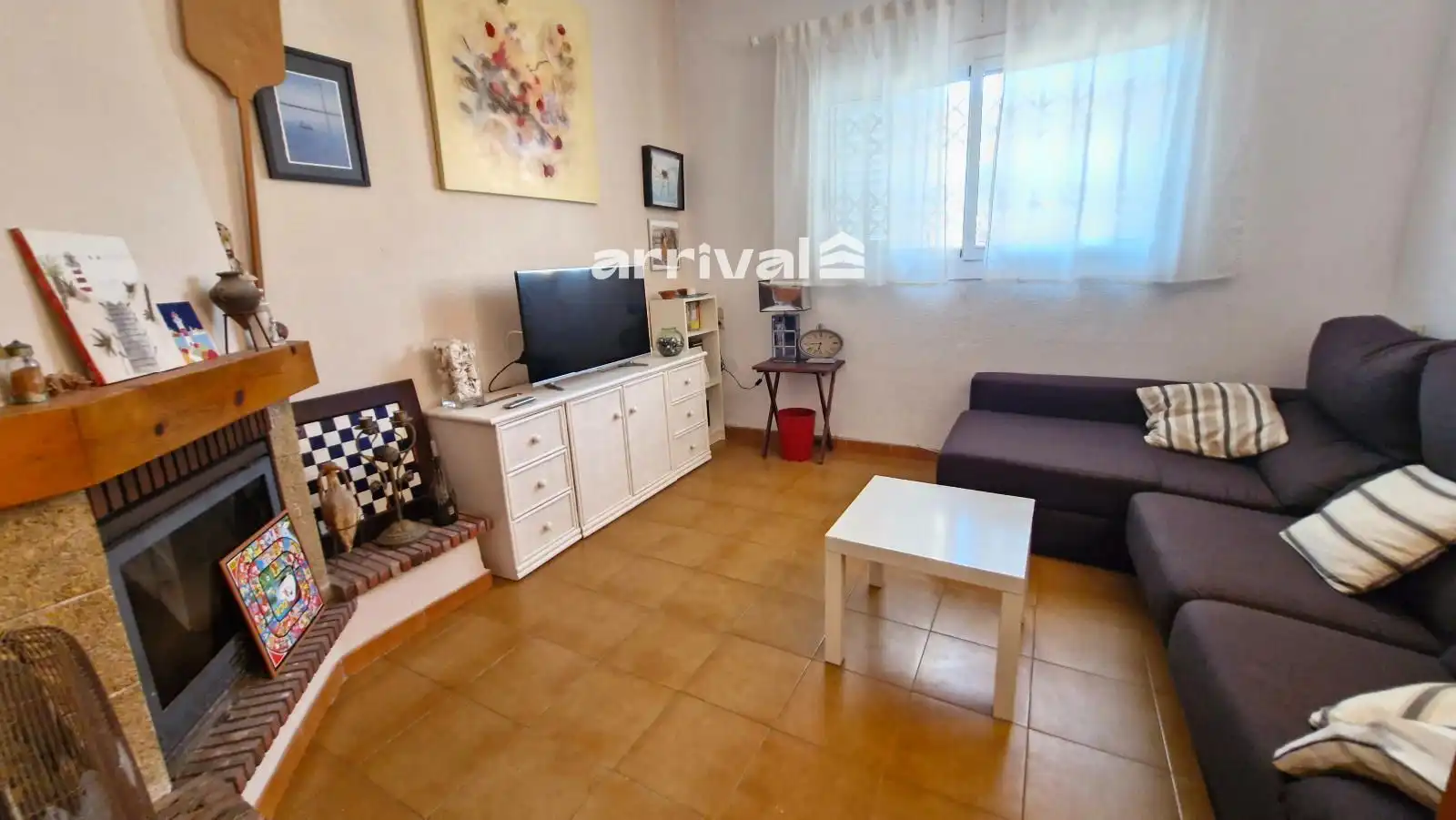 Sala de estar de Casa adosada de alquiler en Valencia con Terraza, Piscina y Horno