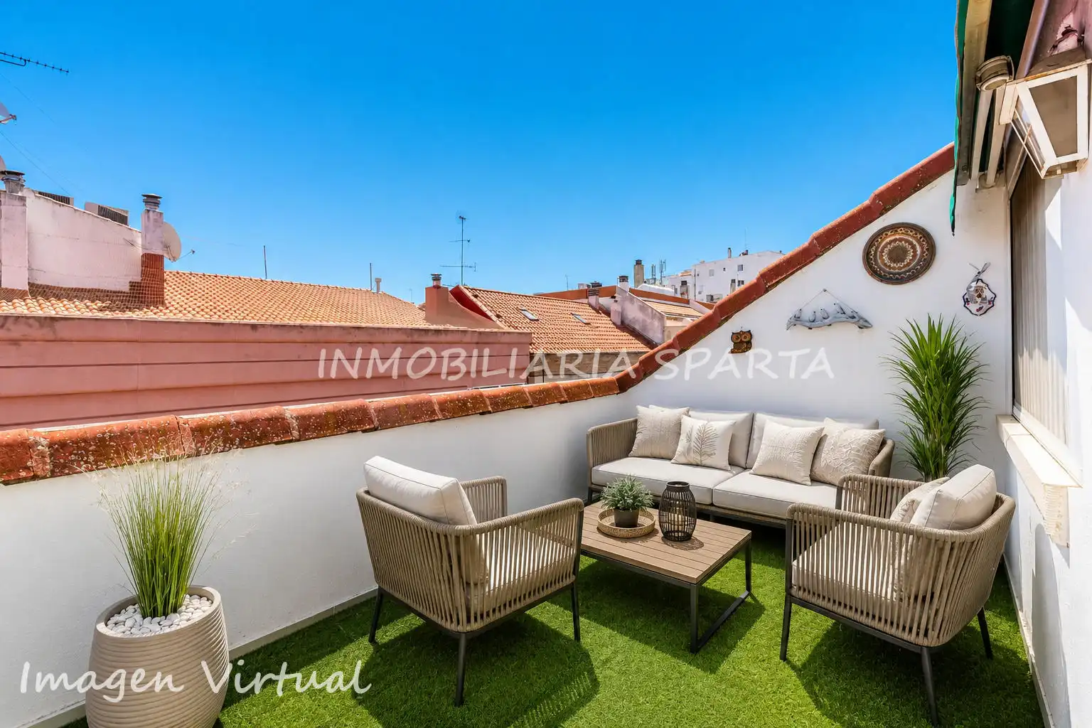 Terrace of Duplexes for sale in Ciudad Real  with Air Conditioner, Heating and Parquet flooring