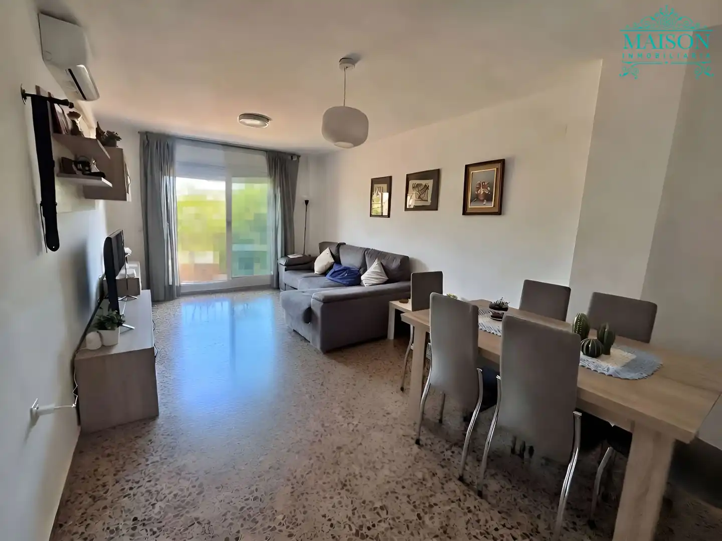Living room of Flat for sale in Moncofa  with Air Conditioner and Balcony