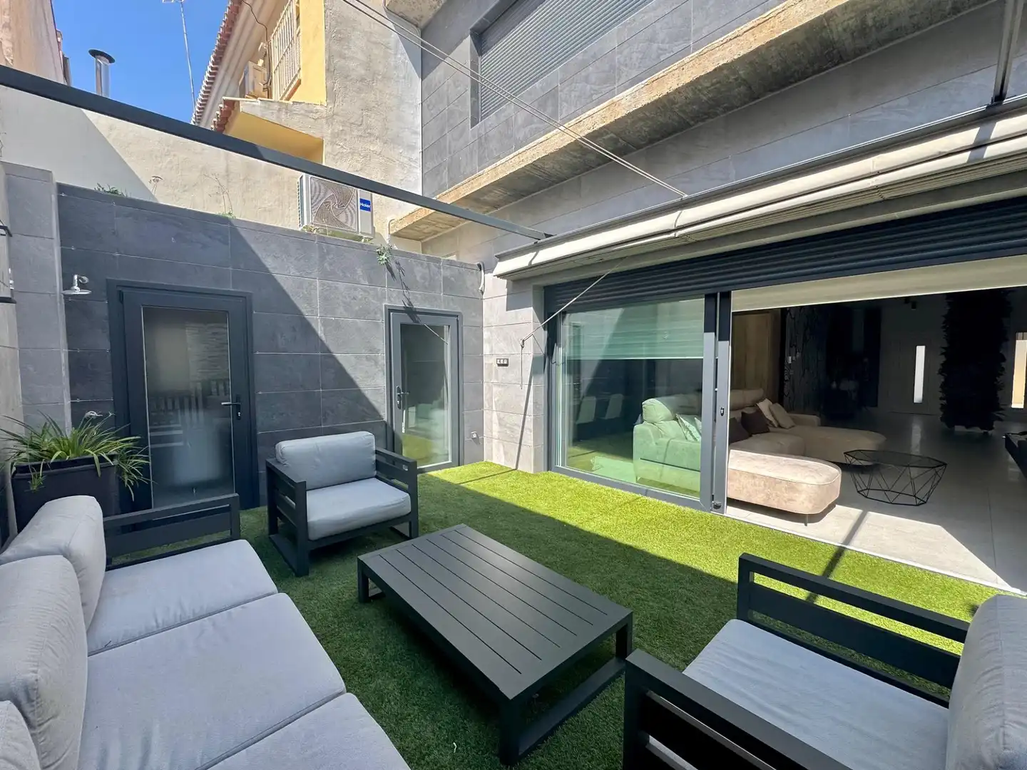 Terraza de Casa adosada en venta en Armilla con Aire acondicionado, Calefacción y Jardín privado