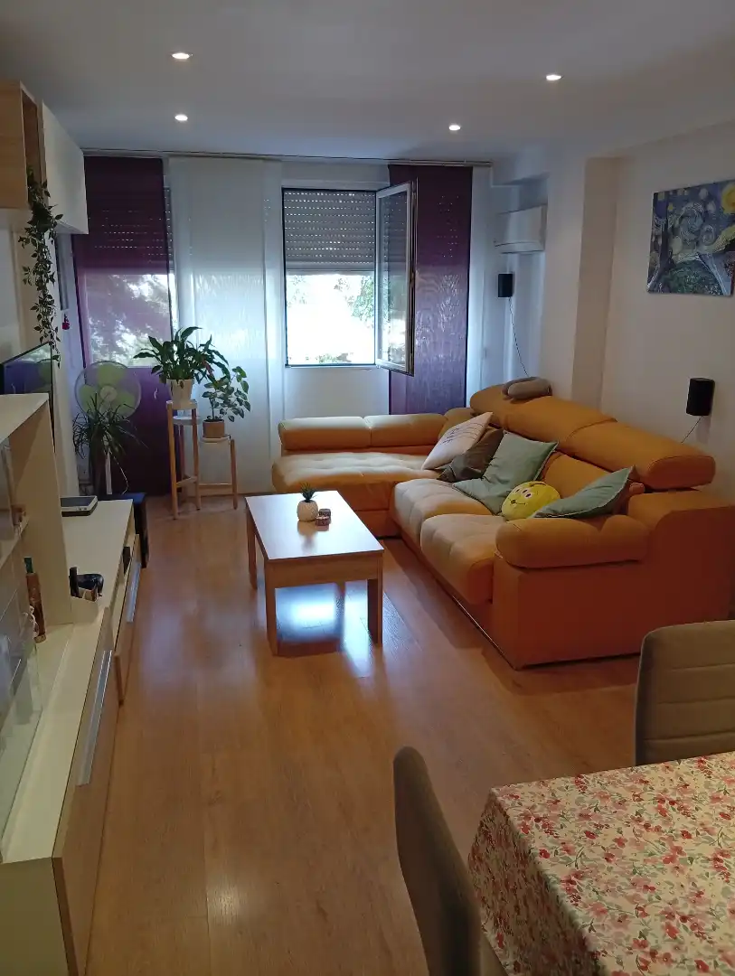 Sala d'estar de Pis en venda en Alcalá de Henares amb Aire condicionat, Calefacció i Moblat