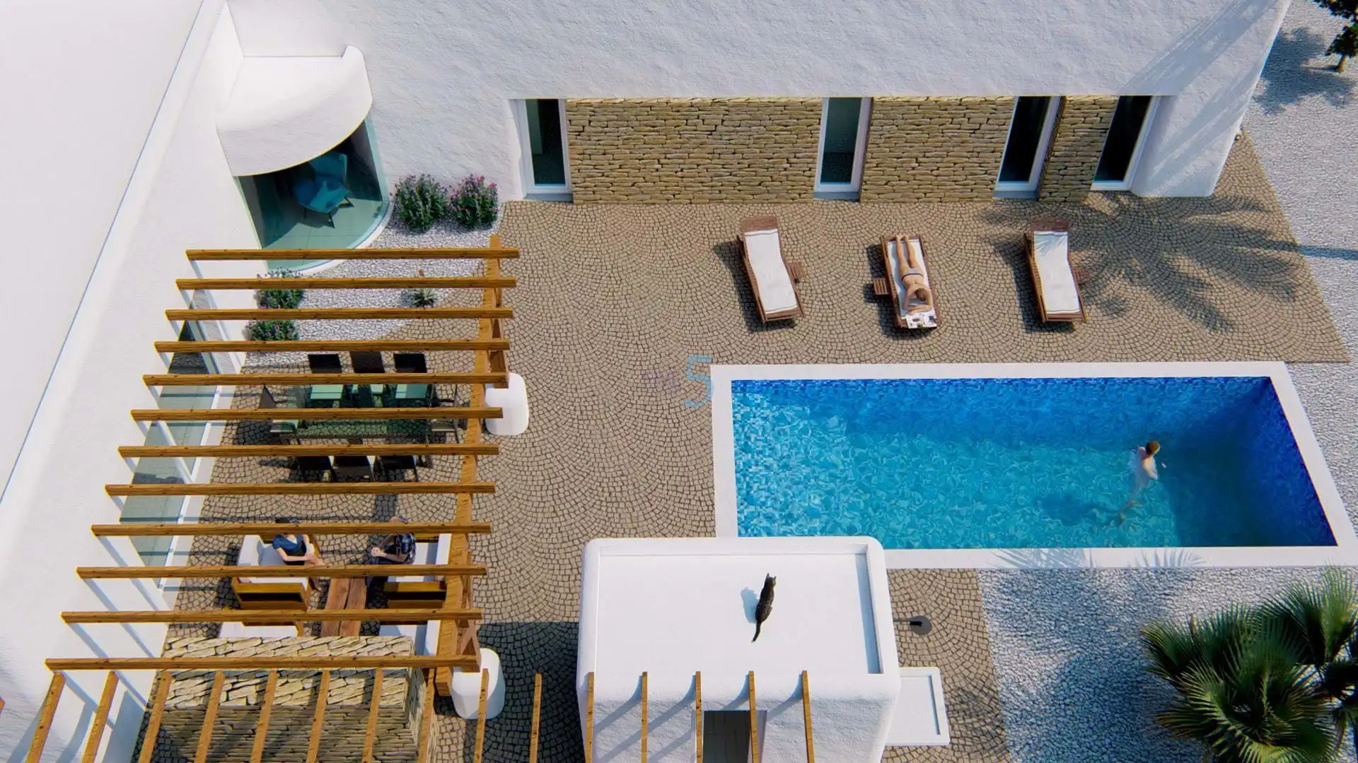 Piscina de Casa o chalet en venta en Pueblo - Urbanizaciones