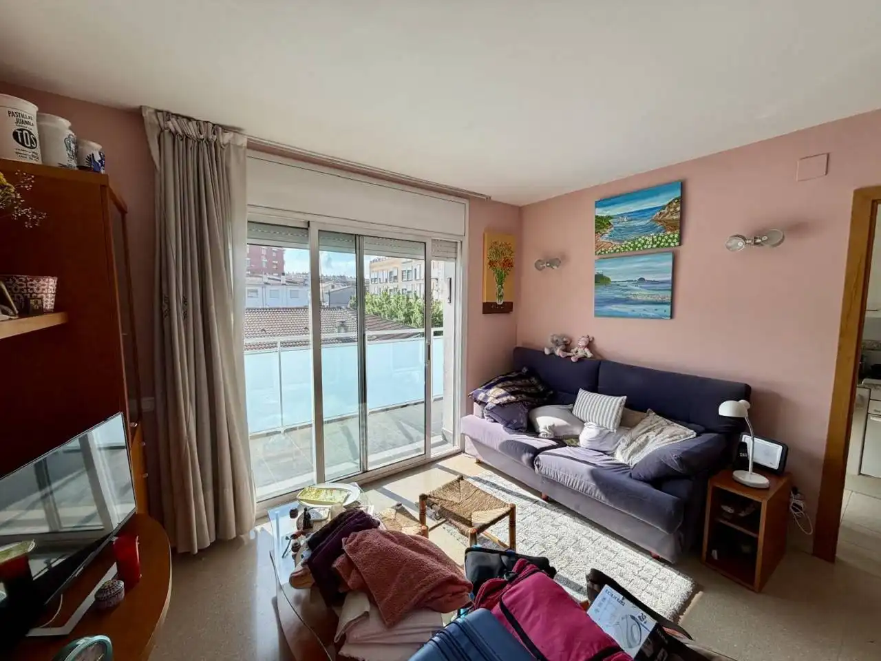Wohnzimmer von Wohnung zum Verkauf in Rubí mit Balkon