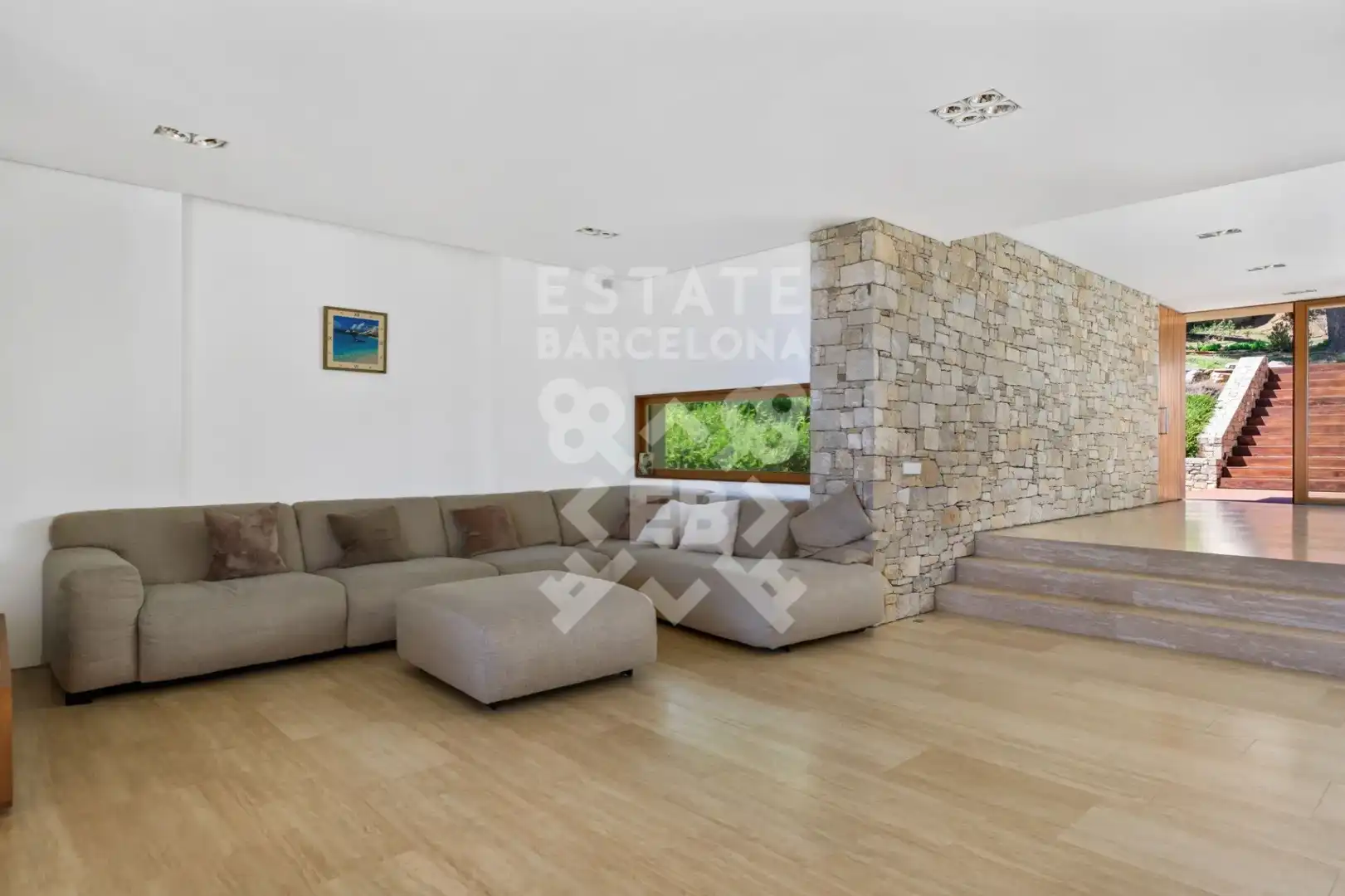 Living room of Houses for sale in Begur  with Air Conditioner, Private garden and Terrace