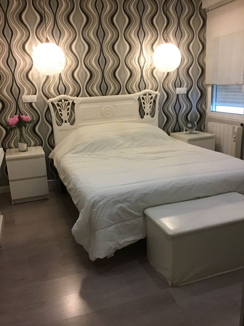 Bedroom of Flat to rent in  Zaragoza Capital  with Heating, Furnished and Washing machine
