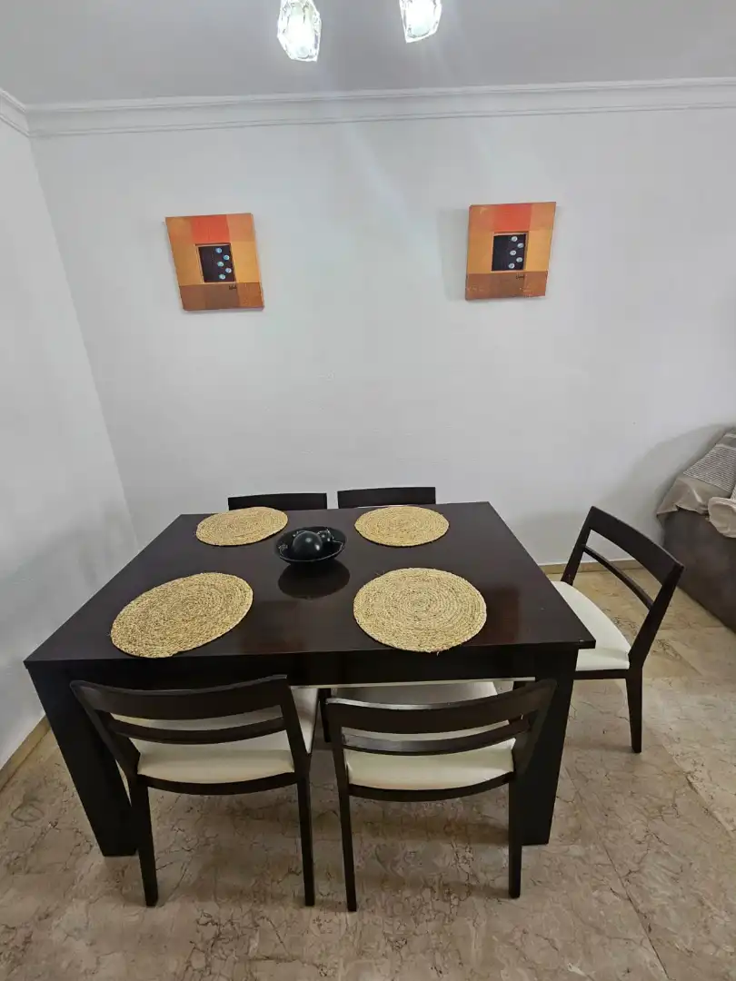 Comedor de Piso de alquiler en Benalmádena con Terraza, Amueblado y Horno