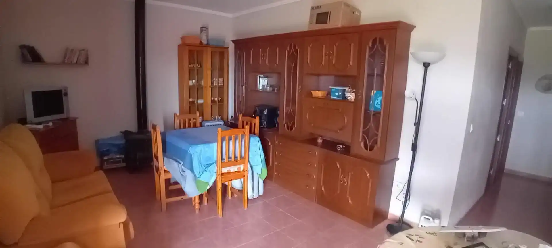 Menjador de Finca rústica en venda en Alcuéscar amb Piscina
