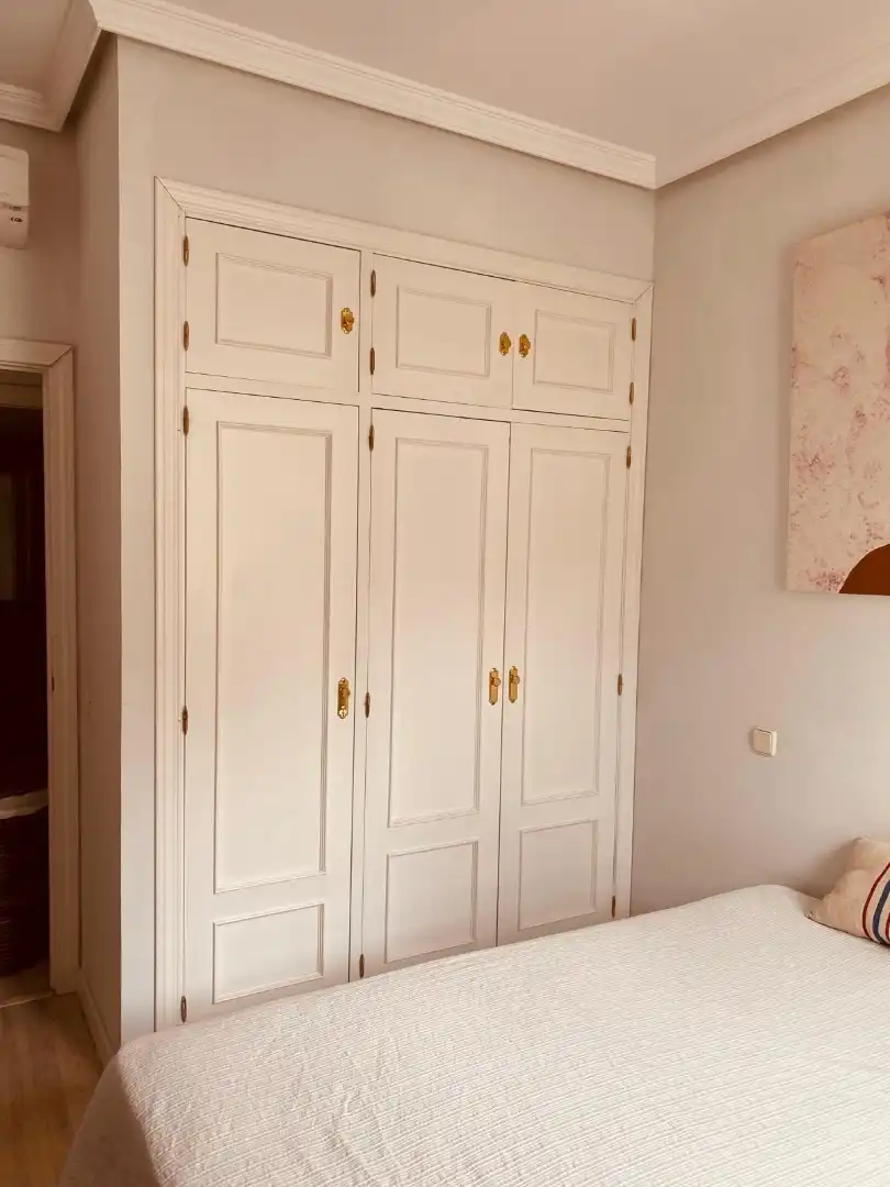 Bedroom of Flat for rent in Madrid  with Air Conditioner, Heating and Parquet flooring