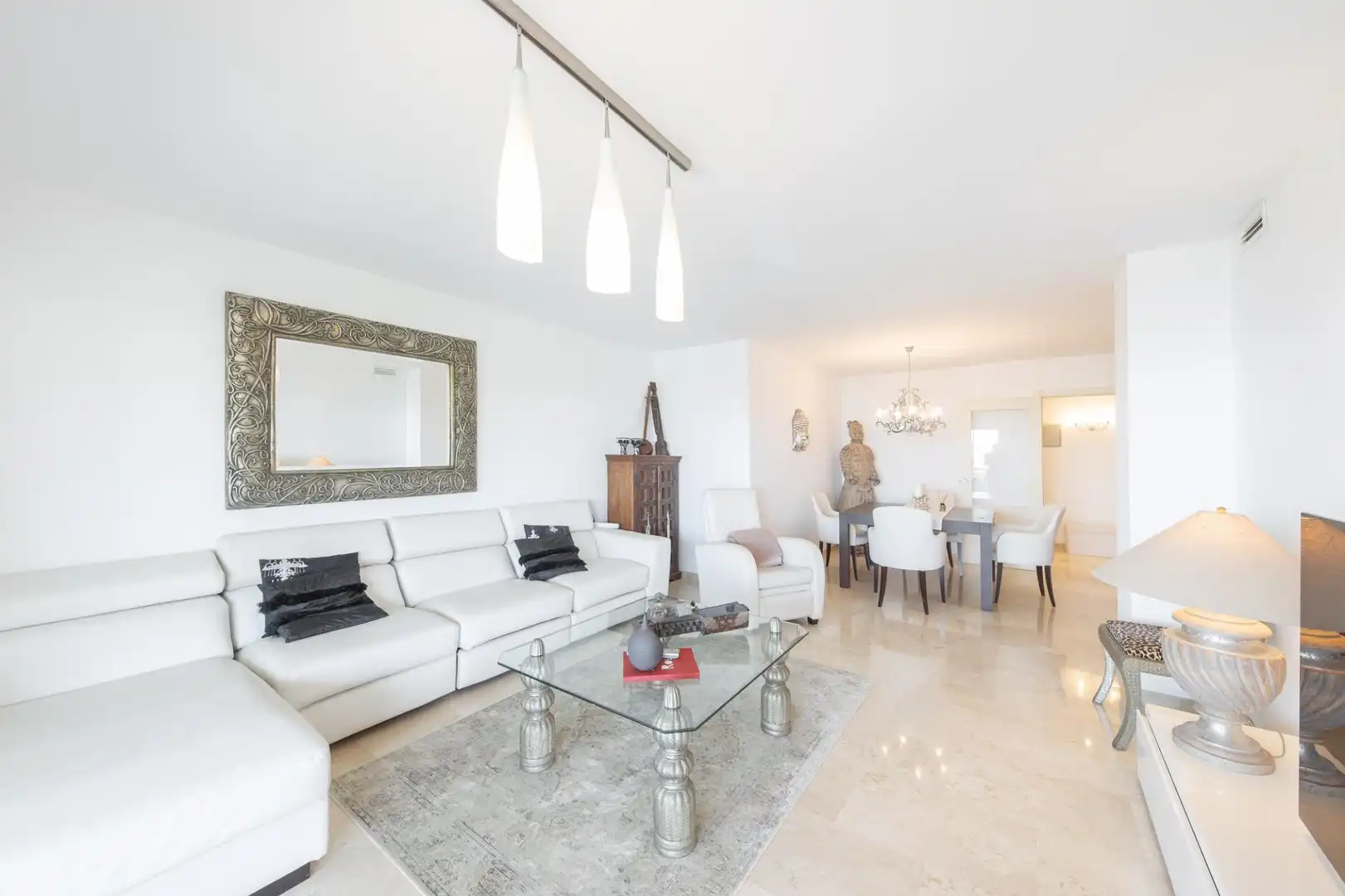 Wohnzimmer von Wohnung zur Miete in  Palma de Mallorca mit Klimaanlage, Heizung und Terrasse