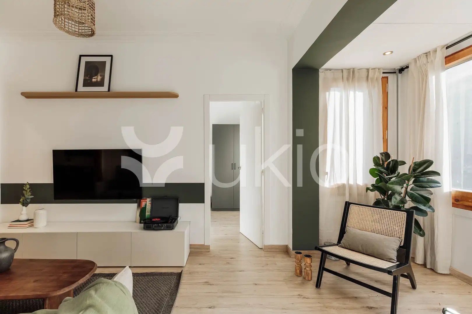 Sala d'estar de Apartament de lloguer en Barcelona amb Aire condicionat, Calefacció i Moblat