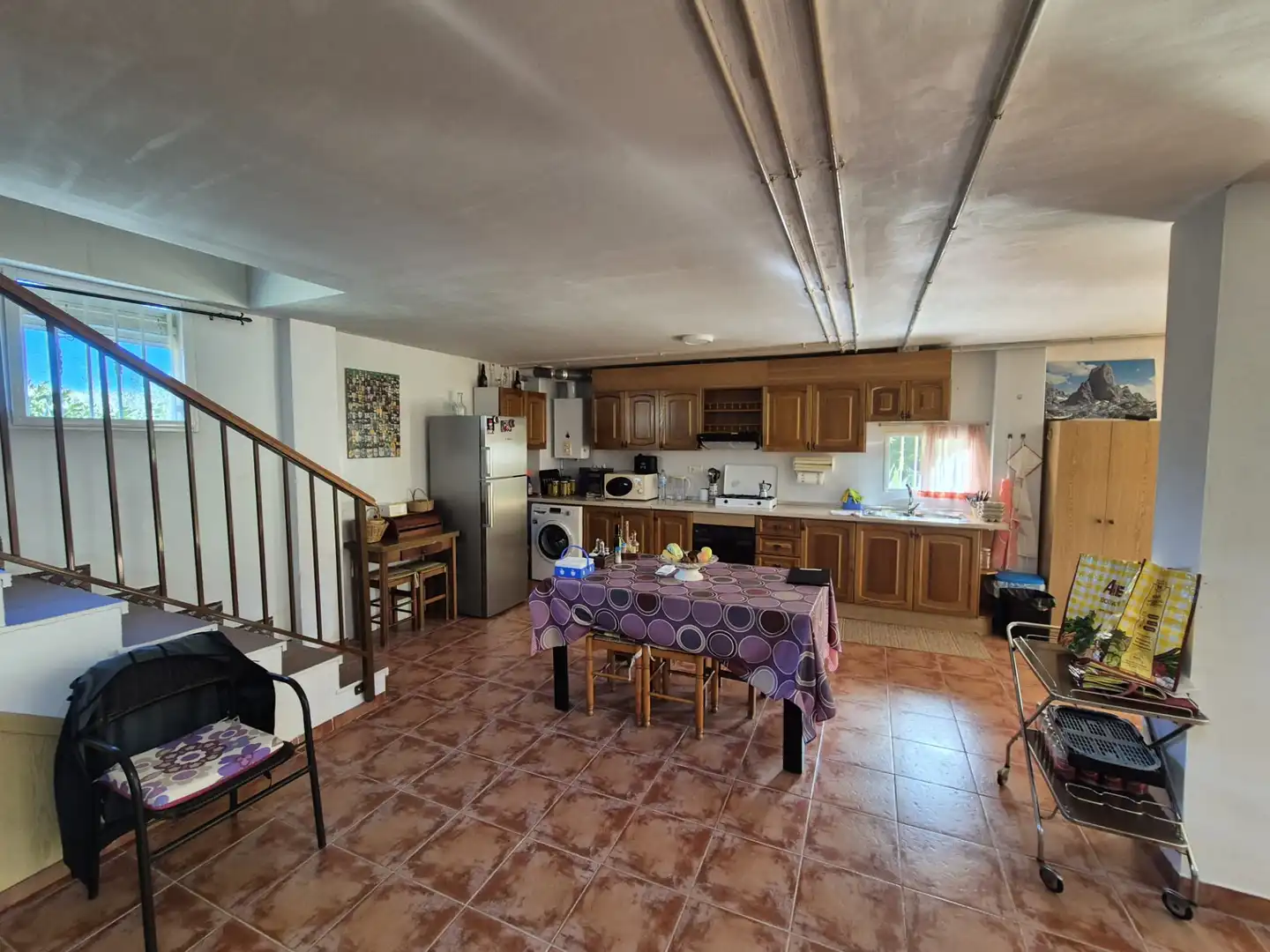 Cuina de Casa o xalet en venda en Albudeite amb Jardí privat, Terrassa i Moblat