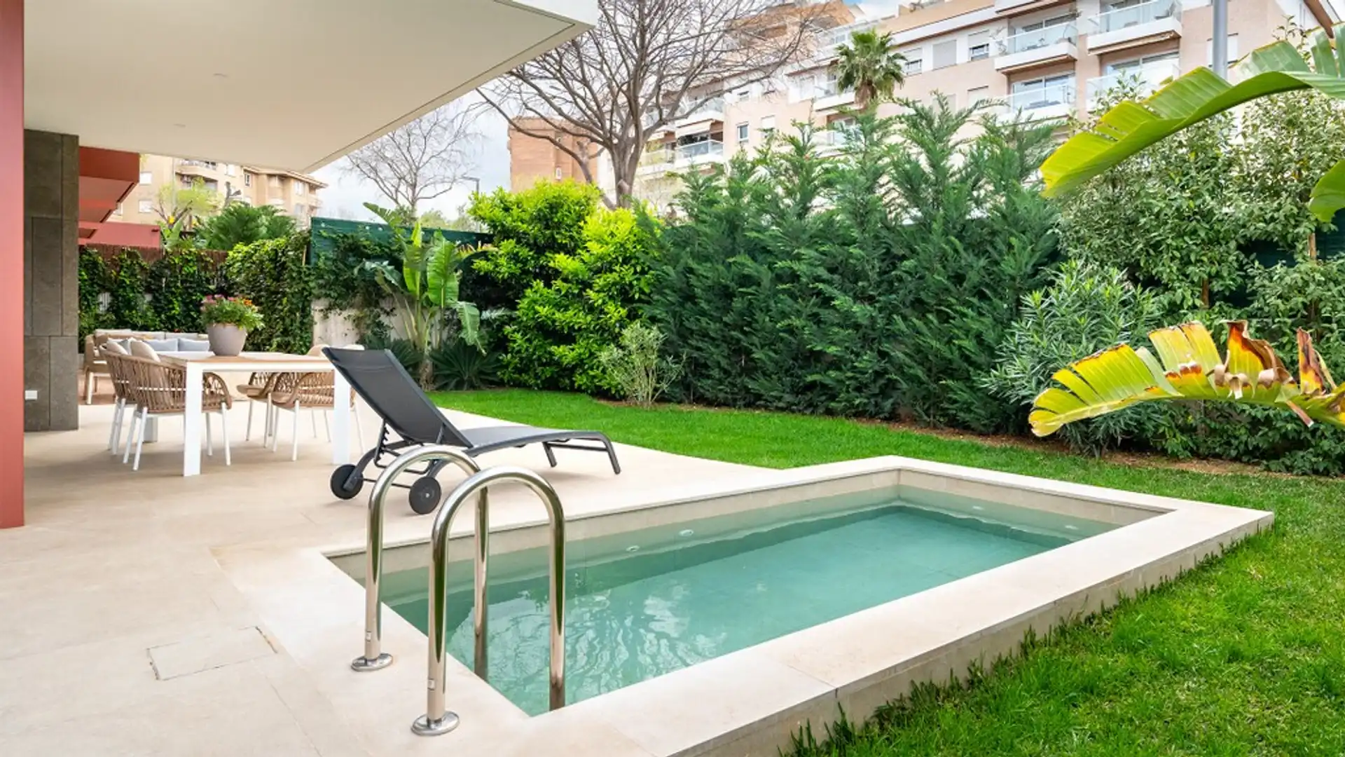 Swimming pool of Planta baja for sale in  Palma de Mallorca  with Air Conditioner, Heating and Terrace