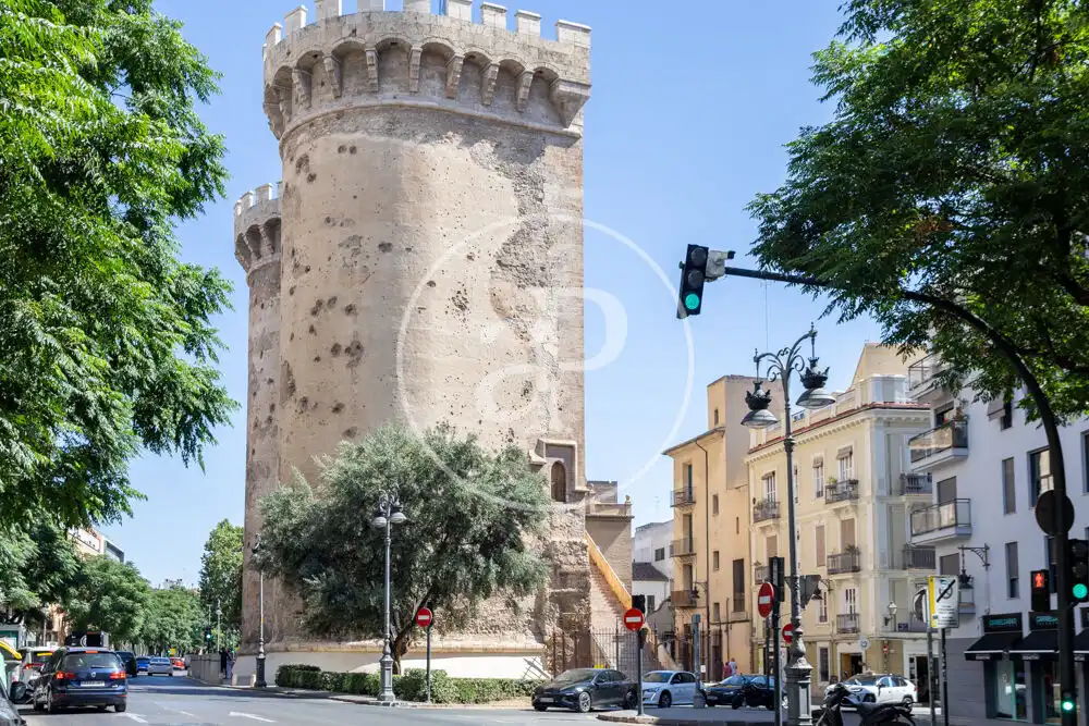 Außenansicht von Wohnung zur Miete in Valencia mit Klimaanlage und Heizung