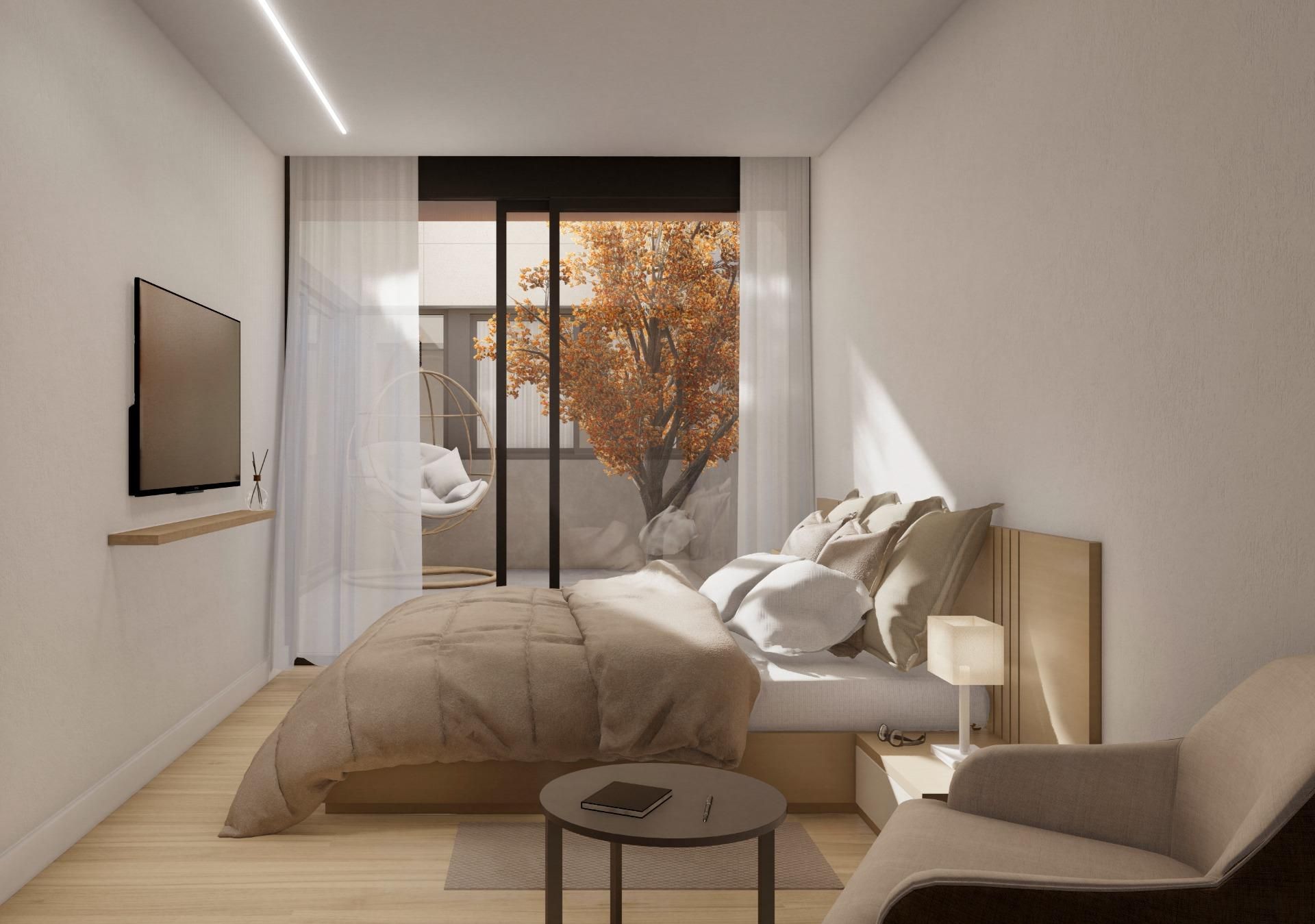 Bedroom of Flat for sale in Sabadell  with Air Conditioner, Heating and Terrace