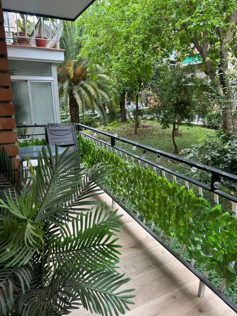 Balcony of Flat for rent in Madrid  with Private garden, Terrace and Furnished