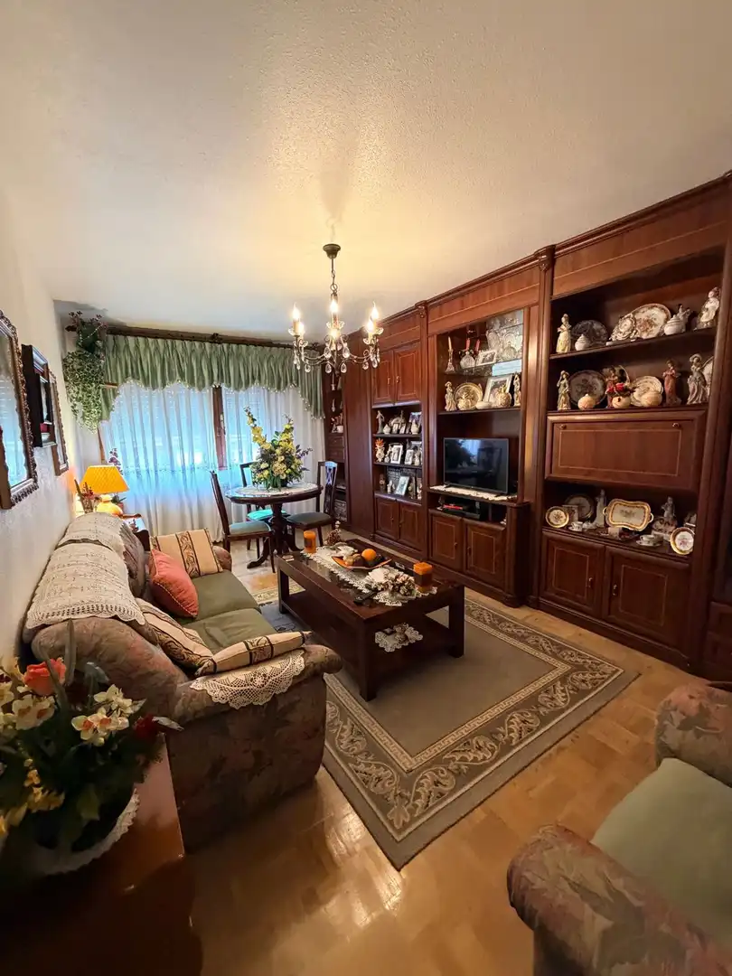 Living room of Flat for sale in Gijón   with Heating and Swimming Pool