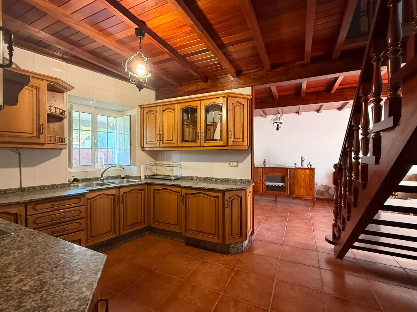 Cocina de Casa adosada en venta en Narón con Jardín privado, Terraza y Trastero