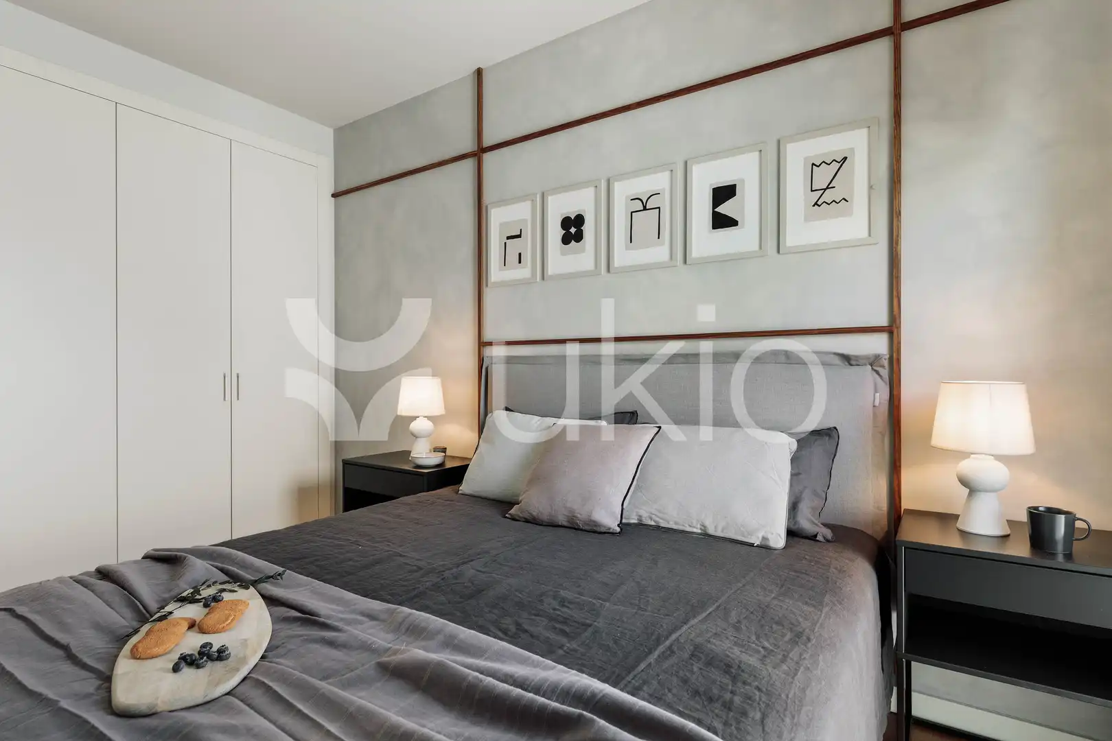 Schlafzimmer von Wohnungen zur Miete in Barcelona mit Klimaanlage, Heizung und Terrasse