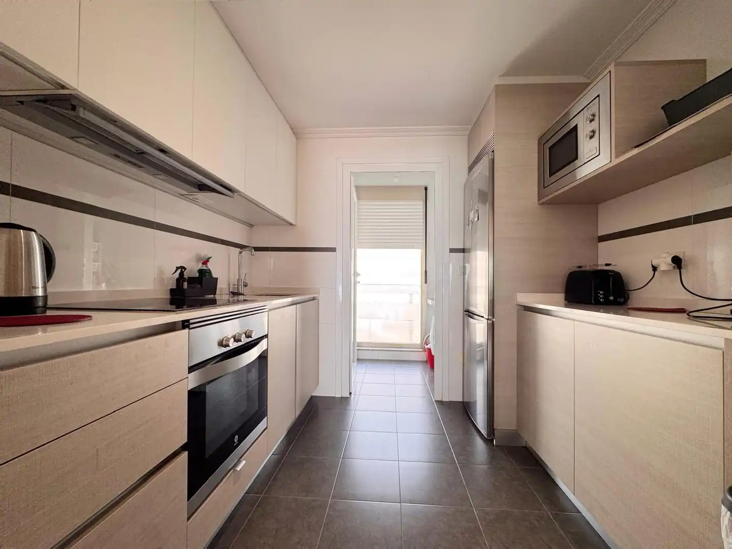 Cocina de Piso de alquiler en Poio con Calefacción, Terraza y Amueblado