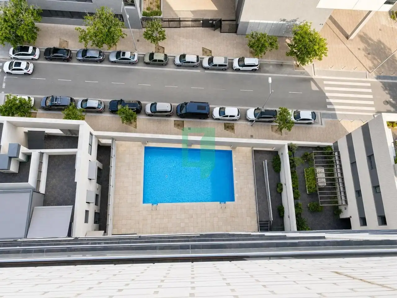 Swimming pool of Flat for rent in Badalona  with Air Conditioner and Terrace