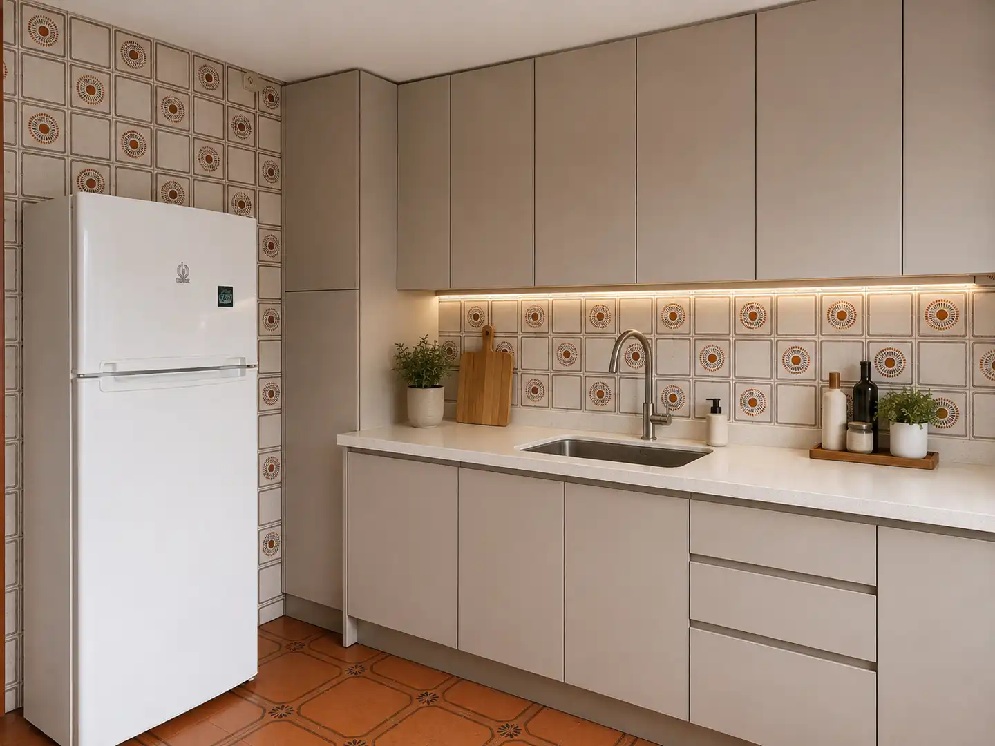 Cocina de Casa adosada en venta en A Coruña Capital  con Jardín privado, Trastero y Amueblado