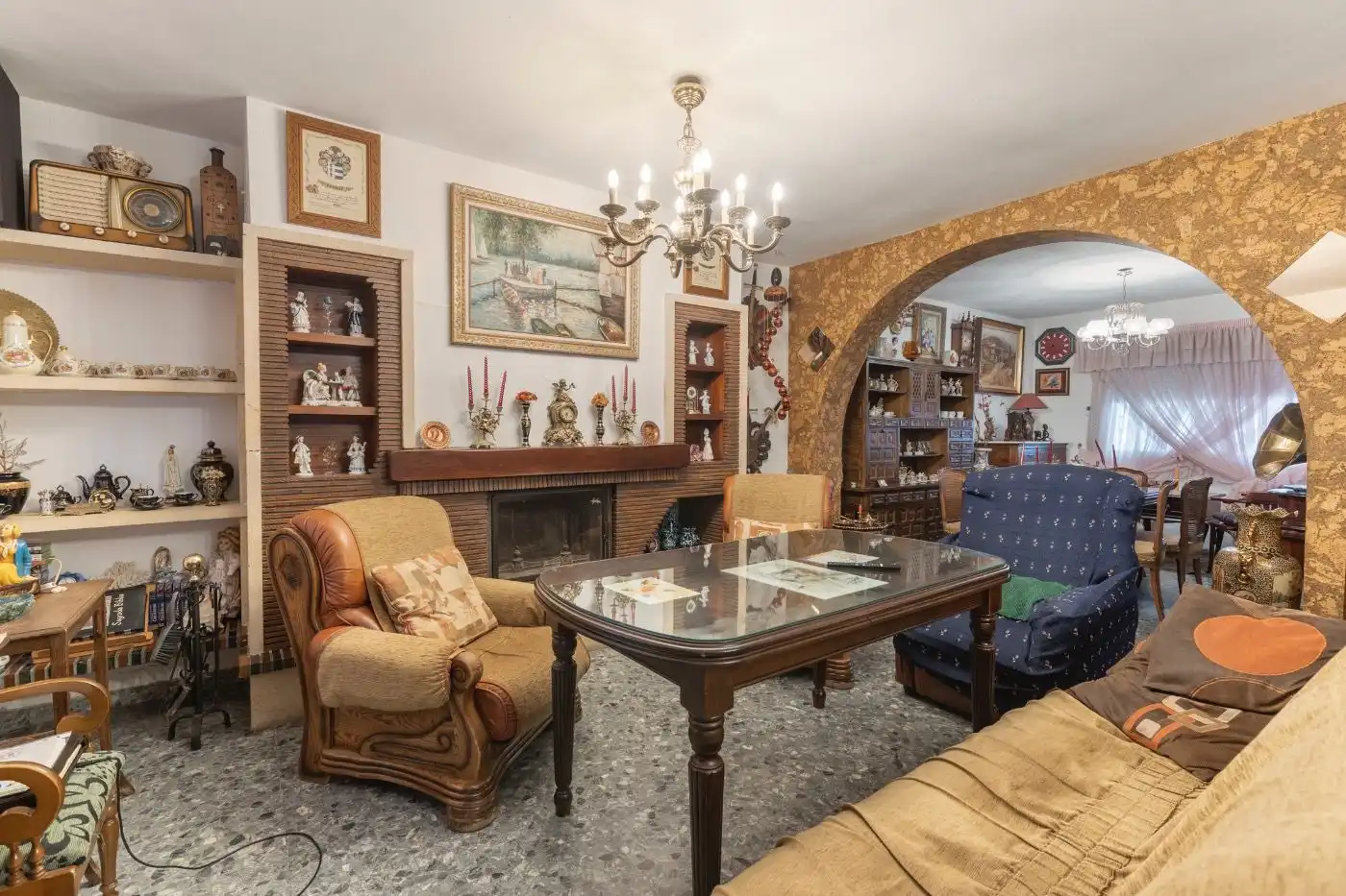 Wohnzimmer von Haus oder Chalet zum Verkauf in Víznar mit Klimaanlage, Heizung und Privatgarten
