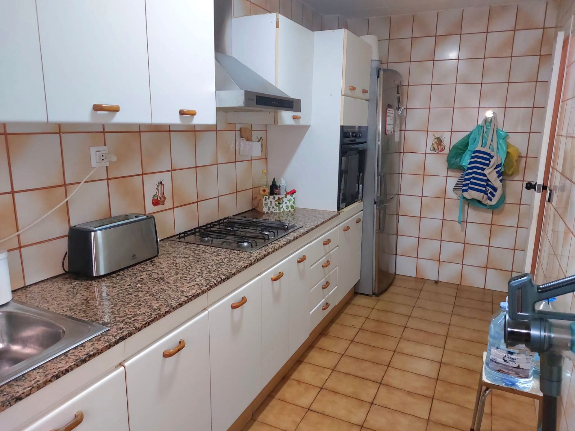 Kitchen of Flat for sale in  Barcelona Capital  with Air Conditioner, Parquet flooring and Terrace