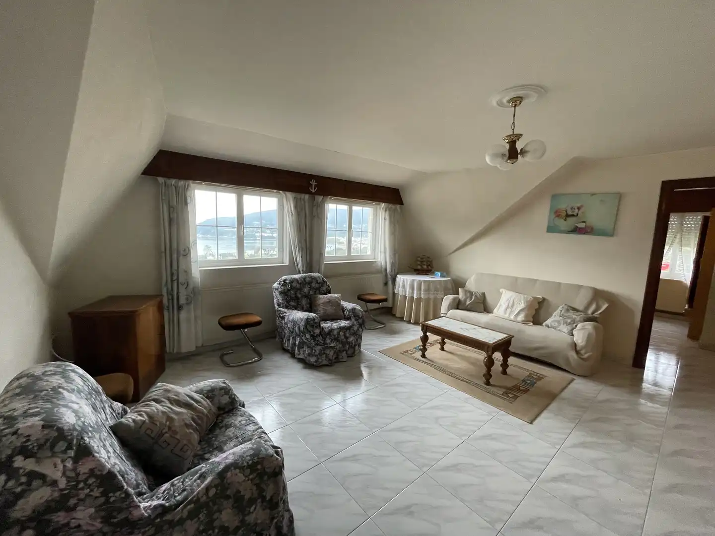 Sala de estar de Casa o chalet en venta en Cedeira con Calefacción, Jardín privado y Terraza