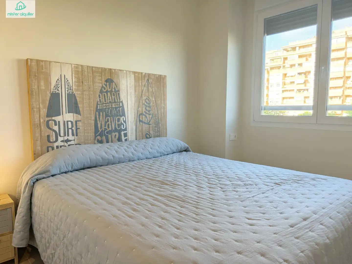 Bedroom of Apartments for rent in El Campello  with Air Conditioner, Private garden and Terrace