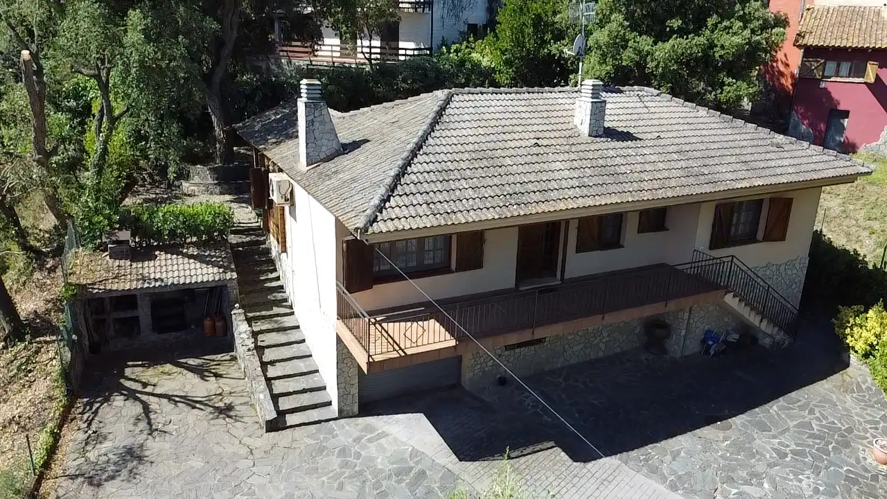 Exterior view of Houses for sale in Sant Pere de Vilamajor  with Air Conditioner, Heating and Private garden