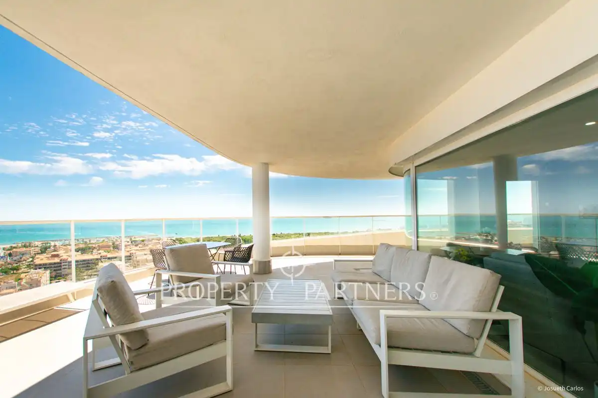 Terraza de Ático en venta en Canet d'En Berenguer con Aire acondicionado, Calefacción y Jardín privado