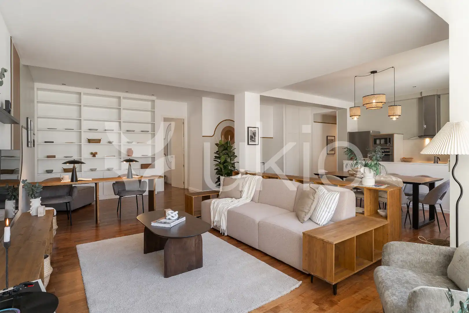Living room of Apartments for rent in Madrid  with Air Conditioner, Heating and Furnished