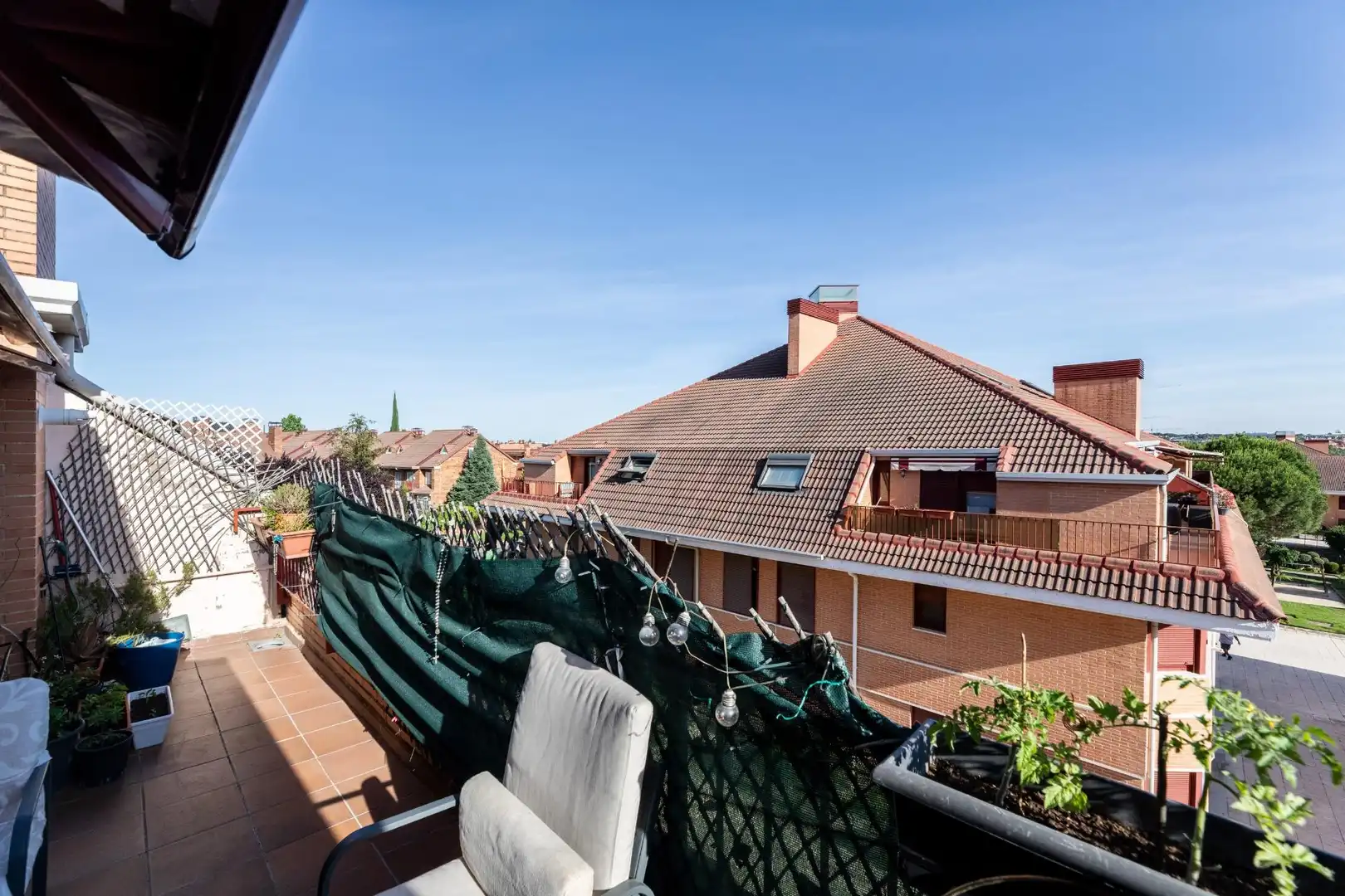 Terraza de Ático en venta en Las Rozas de Madrid con Aire acondicionado, Calefacción y Jardín privado