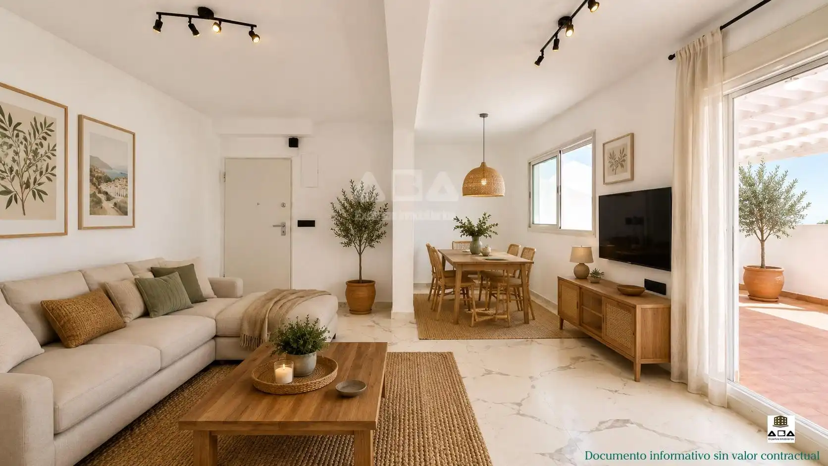 Sala de estar de Ático en venta en El Puig de Santa Maria con Terraza