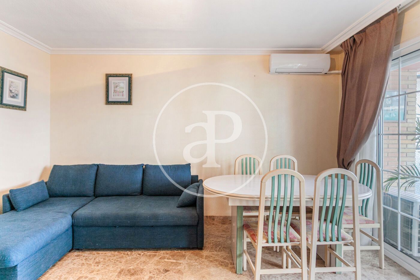 Living room of Flat for sale in El Campello  with Heating, Terrace and Furnished