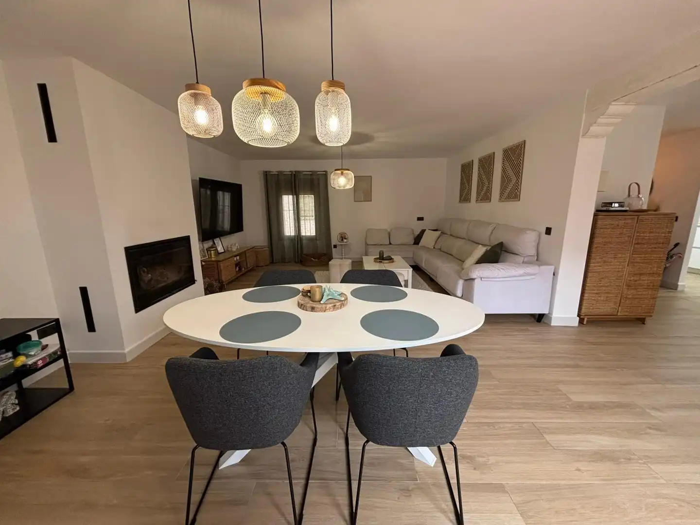 Dining room of Detached homes for sale in Los Barrios  with Community pool