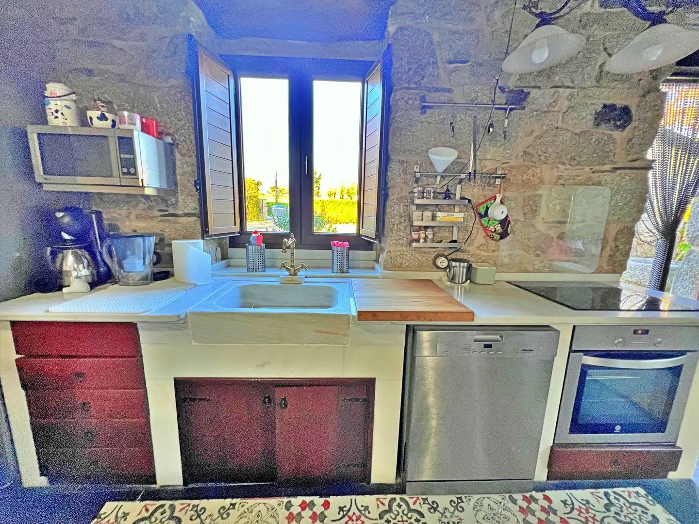 Cocina de Casa o chalet de alquiler en Lugo con Calefacción, Jardín privado y Amueblado