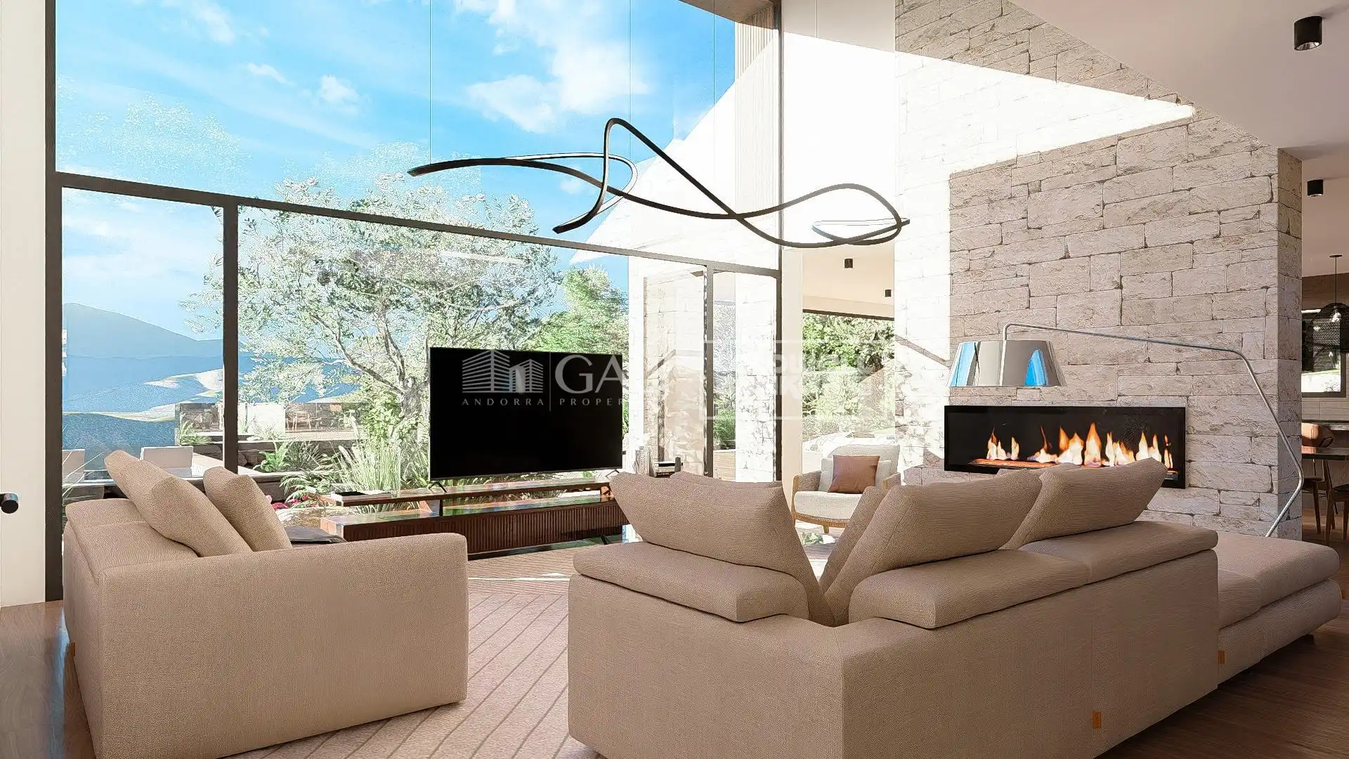 Sala de estar de Casa o chalet en venta en Montferrer i Castellbò con Aire acondicionado, Calefacción y Jardín privado