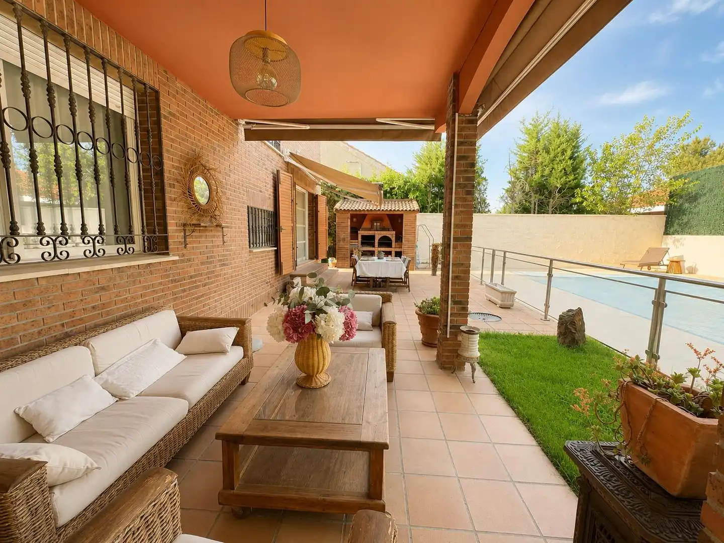 Terraza de Casa o chalet en venta en Arganda del Rey con Aire acondicionado, Calefacción y Jardín privado